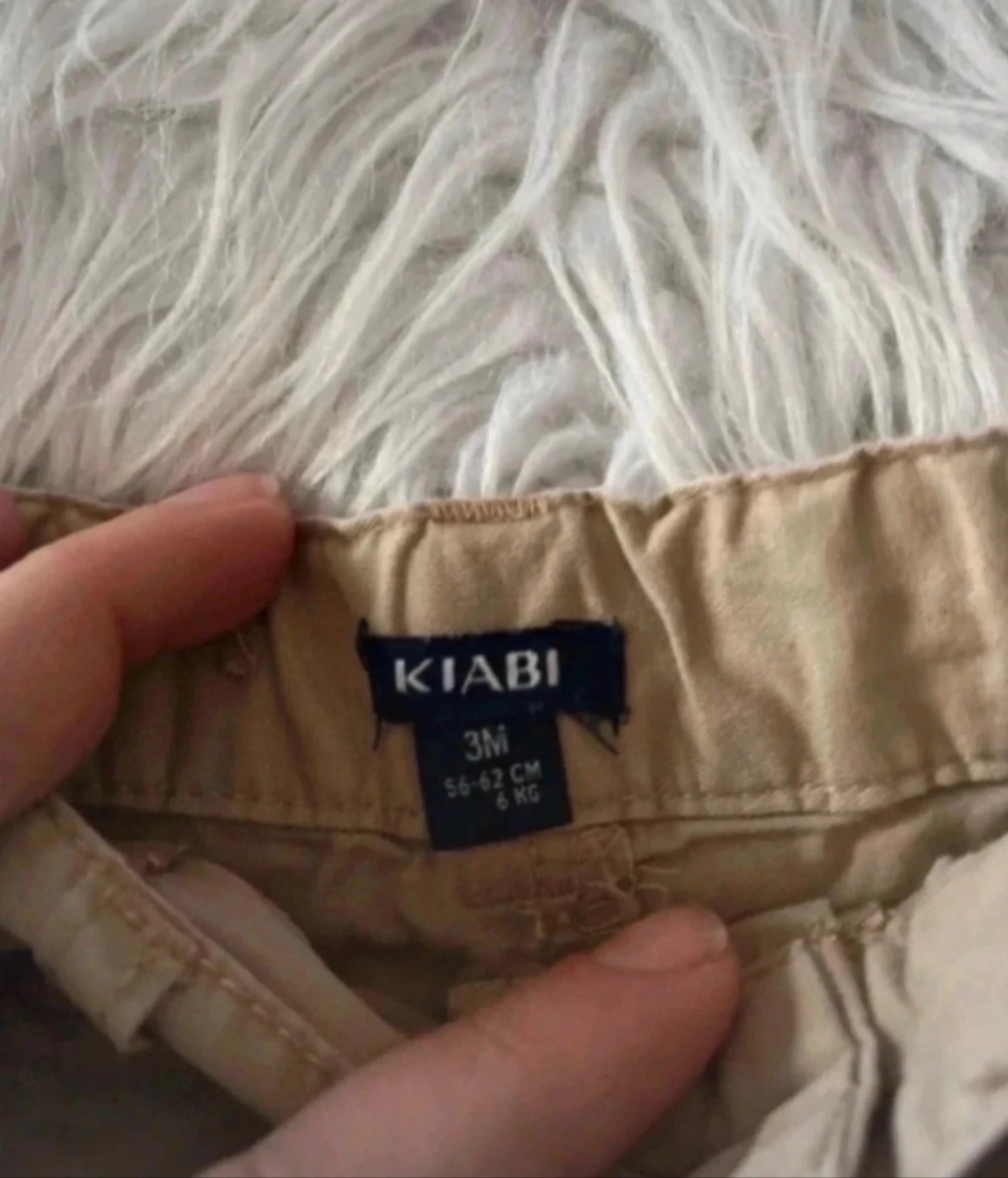 Kiabi baby pants – 3 months – Beige – New without tag – photo 3